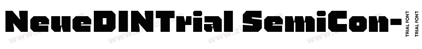 NeueDINTrial SemiCon字体转换